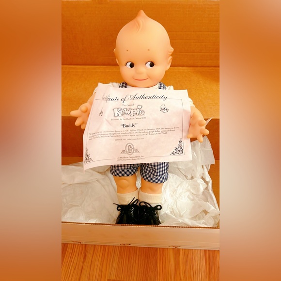 Kewpie boy "Buddy" vinyl Lee Middleton 16" Cameo 1967 vintage - Picture 2 of 11